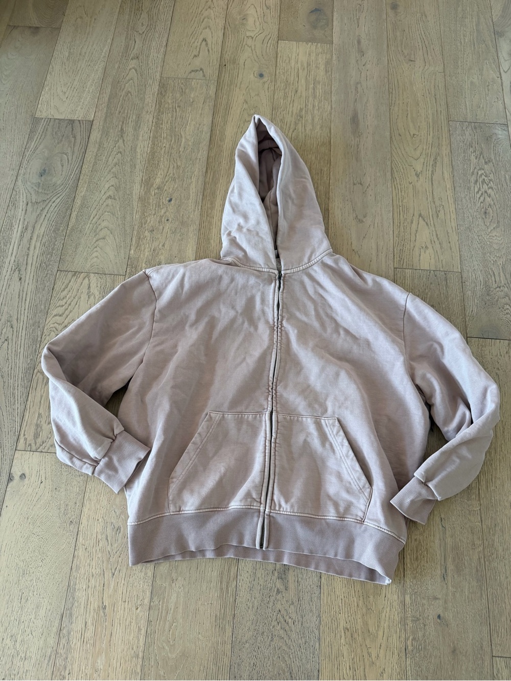 SKIMS Women’s Zip-Up Hoodie - Size XS - Dusty Pink
